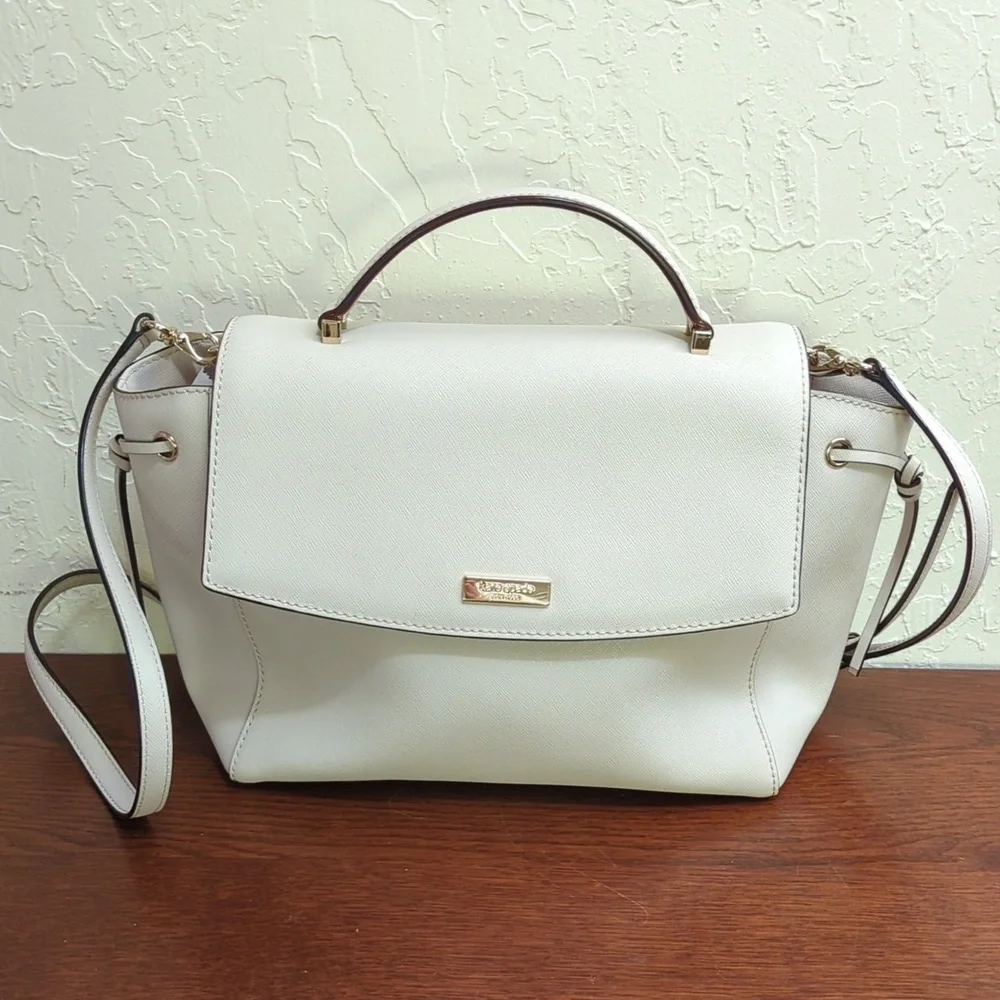 NEW Kate Spade Laurel Way Lilah Satchel Crossbody Almondine